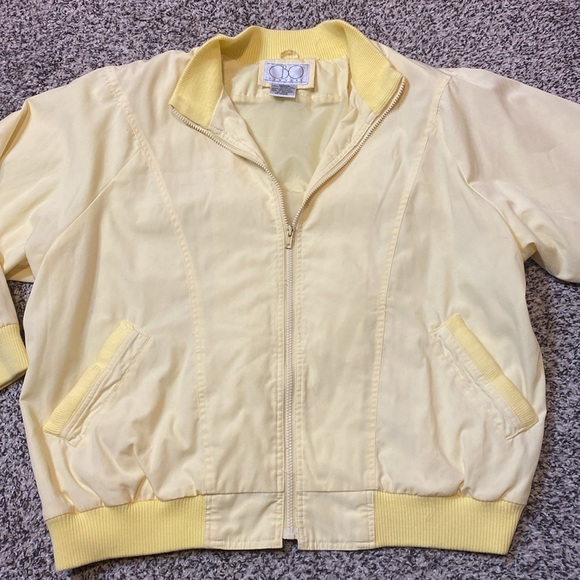 Vintage CBO New York Yellow Zip Up Jacket - Picture 4 of 6